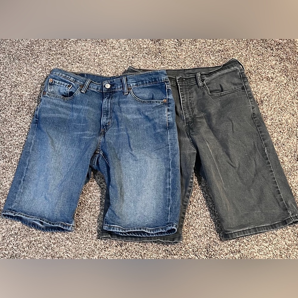 2 pairs of Levi’s denim shorts
